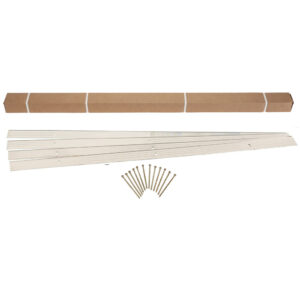 Dreamscape E-Z Edge Aluminum Landscape Edging – 24ft Kit (4x 6ft Strips) Mill Finish, Rustproof